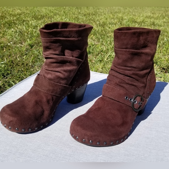 Dansko Nikita Brown Leather upper Slouch Ankle Boots EU size 39 - Picture 5 of 16